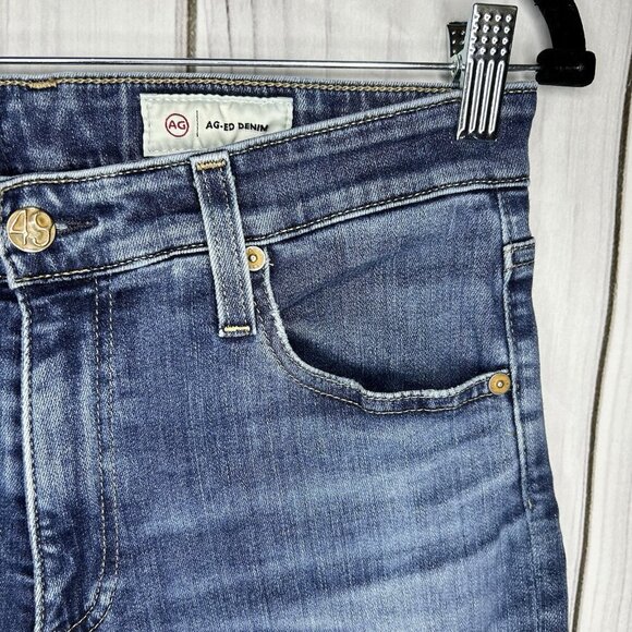 ADRIANO GOLDSCHMIED Farrah Ankle High Rise Skinny Jean AG-ED Denim Blue Size 29R - Picture 5 of 10